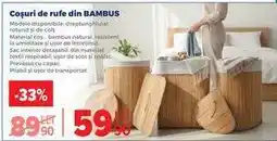 Carrefour Coșuri de rufe din BAMBUS Ofertă