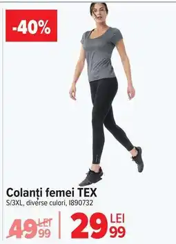 Carrefour Colanți femei TEX Ofertă