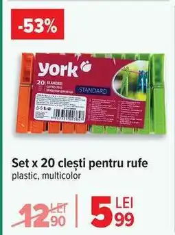 Carrefour Set x 20 clești pentru rufe Ofertă