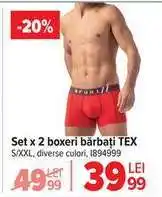 Carrefour Set x 2 boxeri, bărbați TEX Ofertă