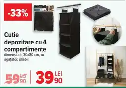 Carrefour Cutie depozitare cu 4 compartimente Ofertă