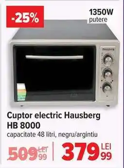 Carrefour Cuptor electric Hausberg HB 8000 Ofertă