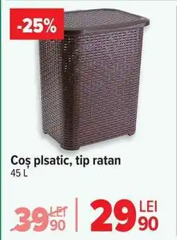 Carrefour Coș plstic, tip ratan Ofertă