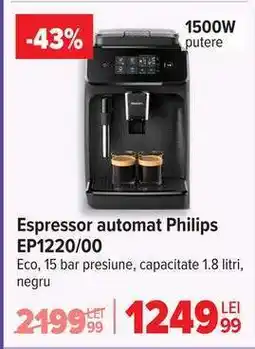 Carrefour Espressor automat Philips EP1220/00 Ofertă