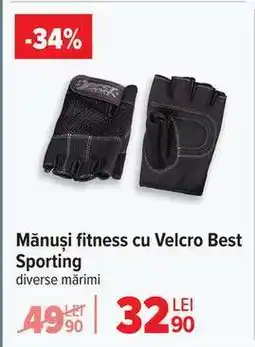 Carrefour Mănuși fitness cu Velcro Best Sporting Ofertă