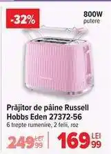 Carrefour Prăjitor de pâine Russell Hobbs Eden 27372-56 Ofertă