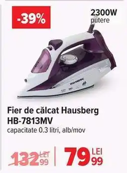 Carrefour Fier de călcat Hausberg HB-7813MV Ofertă