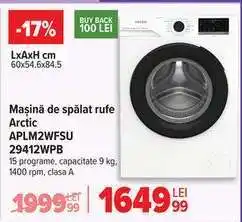 Carrefour Mașină de spălat rufe Arctic APLM2WFSU 29412WPB Ofertă