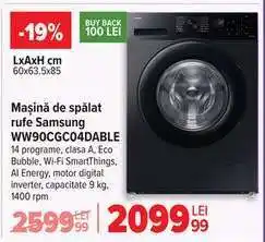 Carrefour Mașină de spălat rufe Samsung WW90CGC04DABLE Ofertă