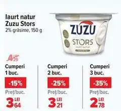 Carrefour Iaurt natur Zuzu Stors Ofertă