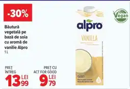 Carrefour Băutură vegetală pe bază de soia cu aromă de vanilie Alpro 1L Ofertă