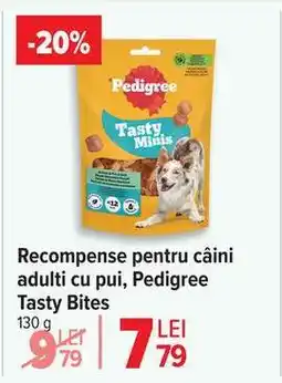 Carrefour Recompense pentru câini adulți cu pui, Pedigree Tasty Bites Ofertă