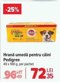 Carrefour Hrană umedă pentru câini Pedigree Ofertă