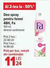 Carrefour Deo spray pentru femei 48H, Fa Ofertă