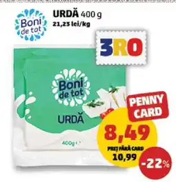 Penny URDĂ 400 g Ofertă