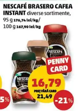 Penny NESCAFÉ BRASERO Cafea instant Ofertă
