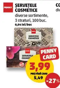 Penny Șervețele cosmetice Ofertă