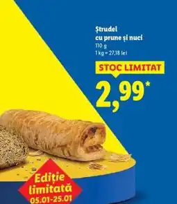 Lidl Ștrudel cu prune și nuci Ofertă