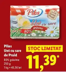 Lidl Pilos Unt cu sare de Praid Ofertă