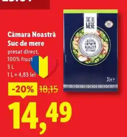 Lidl Cămara Noastră Suc de mere Ofertă