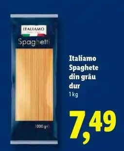 Lidl ITALIAMO Spaghete din grâu dur Ofertă