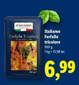 Lidl Italiamo Farfalle tricolore Ofertă