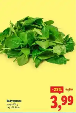 Lidl Baby spanac Ofertă