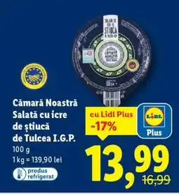 Lidl Cămara Noastră Salată cu icre de știucă de Tulcea I.G.P Ofertă