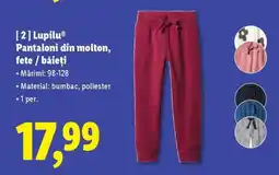 Lidl Lupilu Pantaloni din molton, fete / băieți Ofertă