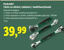 Lidl Parkside Cheie cu clichet, tubulară / multifuncțională Ofertă