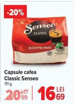 Carrefour Capsule cafea Classic Senseo Ofertă