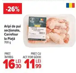Carrefour Aripi de pui secționate, Carrefour la Piață Ofertă