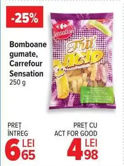 Carrefour Bomboane gumate, Carrefour Sensation 250 g Ofertă