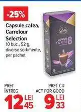 Carrefour Capsule cafea, Carrefour Selection Ofertă