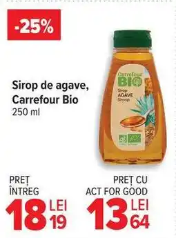 Carrefour Sirop de agave Carrefour Bio Ofertă