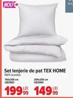 Carrefour Set lenjerie de pat TEX HOME Ofertă