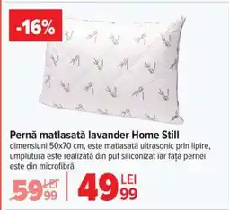 Carrefour Pernă matlasată lavander Home Still Ofertă