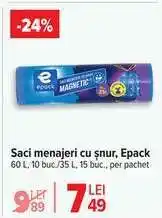 Carrefour Saci menajeri cu șnur, Epack Ofertă