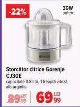 Carrefour Storător citrice Gorenje CJ30E Ofertă