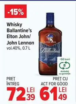 Carrefour Whisky Ballantine’s Elton John/John Lennon Ofertă
