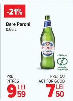Carrefour Bere Peroni 0.66 L Ofertă