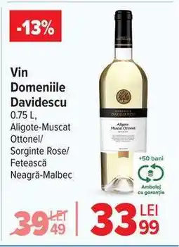 Carrefour Vin Domeniile Davidescu Ofertă