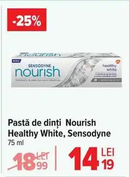 Carrefour Pastă de dinți Nourish Healthy White, Sensodyne Ofertă