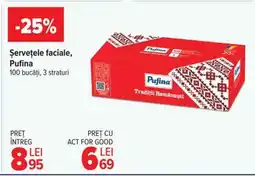 Carrefour Șervețele faciale, Pufina Ofertă