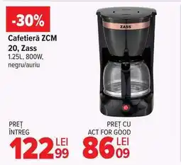 Carrefour Cafetieră ZCM 20, Zass Ofertă