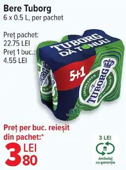Carrefour Bere Tuborg Ofertă