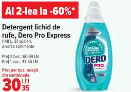 Carrefour Detergent lichid de rufe, Dero Pro Express Ofertă