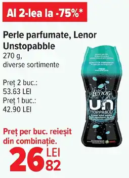 Carrefour Perle parfumate, Lenor Unstopabble Ofertă