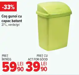 Carrefour Coş gunoi cu capac batant Ofertă