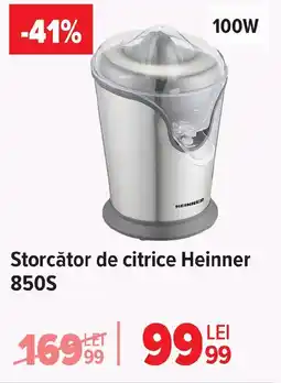 Carrefour Storcător de citrice Heinner 850S Ofertă